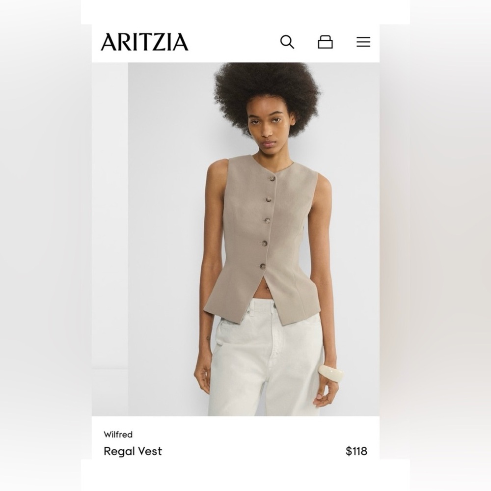Regal Vest in Nomad Taupe